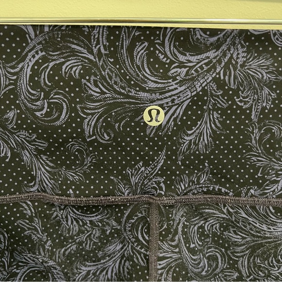 Lululemon Wunder Under High Rise Tight Nulux Foliage Moody Blues Black Size 12 - Picture 12 of 16